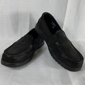 Skechers BOBS Chill Luxe Traveler Black Slip On Loafers 113360 Womens 8.5